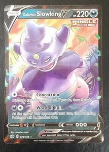 GALARIAN SLOWKING V 099/198, HOLO, FULL ART, POKEMON CARD (LP/NM) - Picture 1 of 3