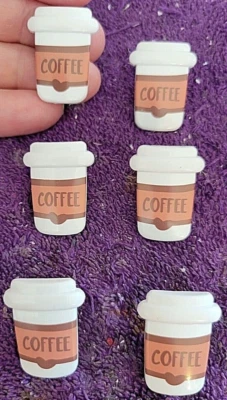 .Imanes de nevera taza café moca latee expresso - Juego de 6 piezas - Únicos Foto 1 de 4