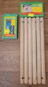 Jungle Gym Rope Ladder Holzleiter Neu - Bild 1 von 3