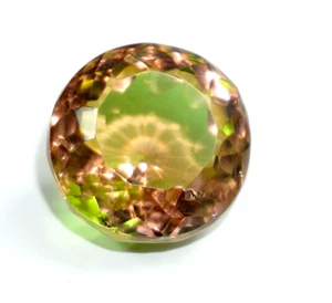 GIE Natural 15.60 Ct Bi Color Changing Andalusite Certified Round Loose Gemstone - Picture 1 of 12