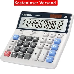 Taschenrechner, Bürorechner, Tischrechner große Tasten und Display - Bild 1 von 2