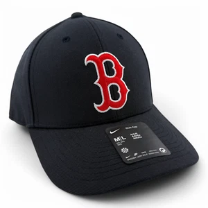 Cappello Nike Boston Red Sox MLB Navy Club Cap strutturato Regolabile Adulto Taglia M/L - Foto 1 di 7