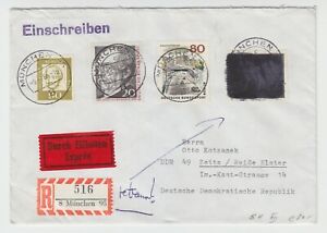 Postkrieg - (BRD/DDR) Schwärzung auf Marke "20 Jahre Vertreibung" - 5.7.1966 !