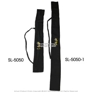 40” Ryujin Brocade Cotton Sword Bag Wakizashi Samurai Sword Black with Gold Logo - Bild 1 von 3