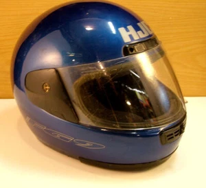 "HJC" BLUE FG9 Motorcycle or Motorsport Helmet - M / L Size - w/ VISOR SNELL M90 - Picture 1 of 11