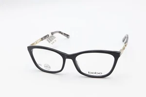 BEBE BB5174 001 Jet Black/Tortoise 55-17-135 Frames w/Swarovski Crystal Flex M43 - Picture 1 of 12