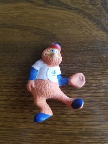 YOUPPI 1986 Montreal EXPOS MLB Baseball Mascot Figure PVC Gulf Gas Promo Cover