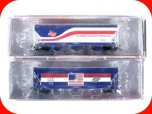 N Scale *AMERICA'S BICENTENNIAL* MILEPOST 200 Hopper Set -Intermountain NSE-INT - Picture 1 of 4