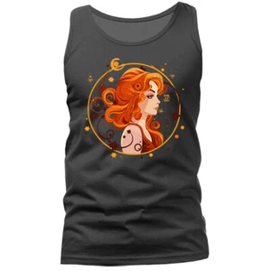 Virgo Zodiac Sign Horoscope Astrological Graphic Tank Top - Picture 1 of 11