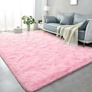 Area Rugs For Living Room Super Soft Fluffy Fuzzy Furry Shag Rug For Bedroom Pin - Picture 1 of 9