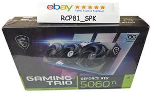 MSI GeForce RTX 5060 Ti GAMING TRIO 16GB GDDR7 OC GPU | BNIB | Free Overnight!!! - Picture 1 of 3