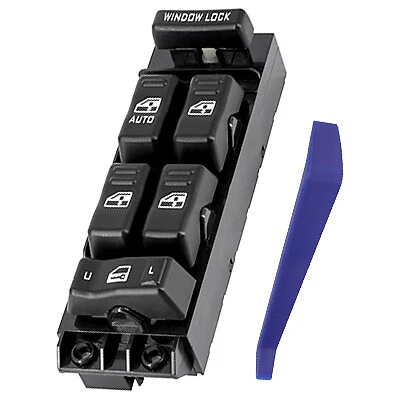 Power Window Switch Button for 2000 2001 2002 GMC Yukon XL Sierra 1500 2500 3500 - Image 1 of 4
