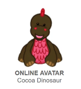 Webkinz Classic Cocoa Dinosaur *Code Only* (~messaged~) - Picture 1 of 3