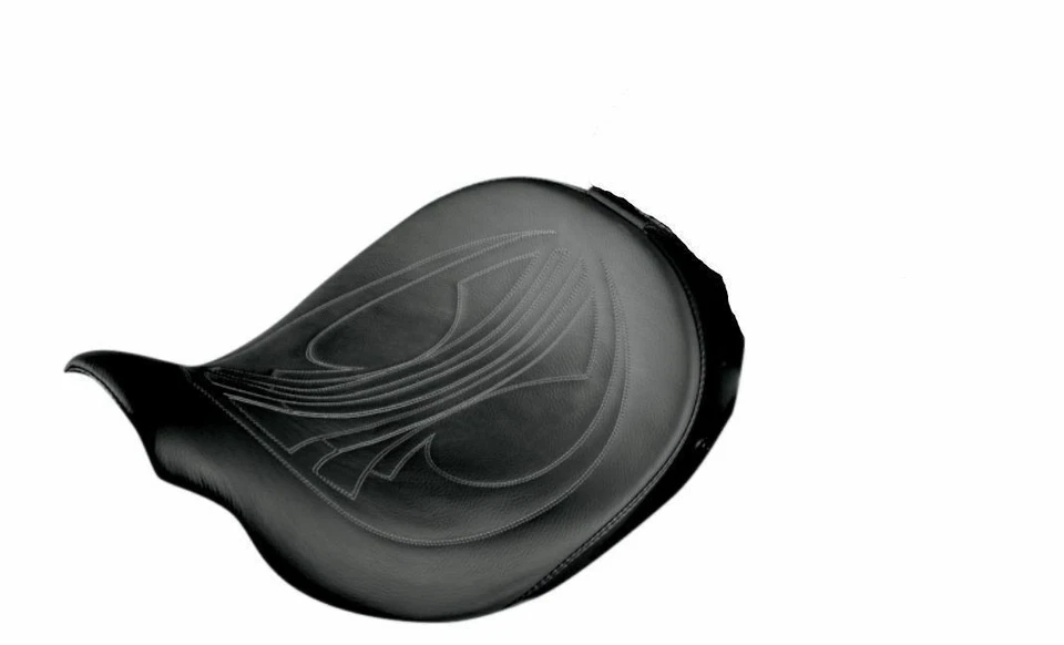 Asiento grande Danny gris cuero negro Airhawk Solo para Harley Touring 08-20 FLH FLT Foto 1 de 1