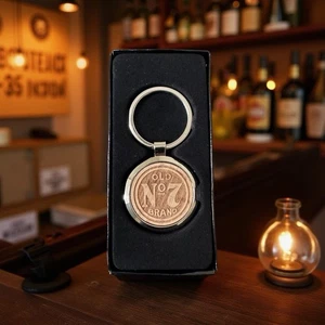 Jack Daniels - Old No.7 Keyring - Wooden Design - Brand New - Collectable - Bild 1 von 1
