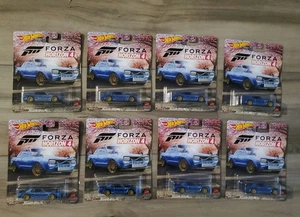Hot Wheels Lot of 8 Premium Forza Horizon 4 Nissan Skyline H/T 2000 GT-X Blue - Picture 1 of 17