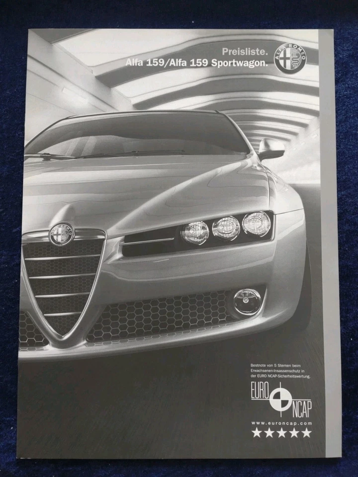Alfa Romeo 159 , 159 Sportwagon Preisliste 6.2006 Foto 1 de 1