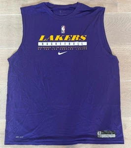 Nike NBA Los Angeles Lakers Player Issued Practice Purple Tank Top Size XXL - Picture 1 of 3