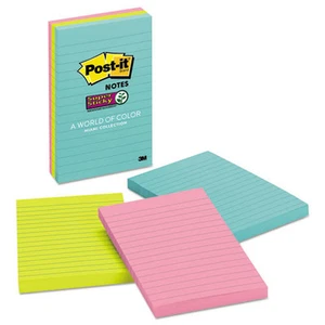 Post-it Notes Super Sticky 6603SSMIA Pads - Supernova Neon Collection (3/PK) New - Picture 1 of 11