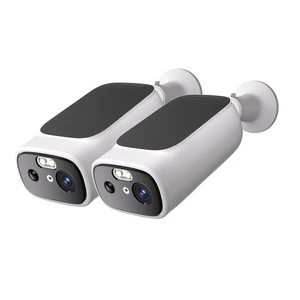 2K HD Solar Battery Security Camera Outdoor Wireless Home CCTV 2 Way Audio 2pcs - Picture 1 of 14