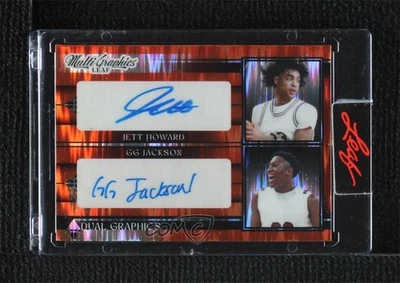 2022-23 Leaf MultiGraphics Orange Stealth /5 Jett Howard GG Jackson #DG-9 Auto - Image 1 of 2