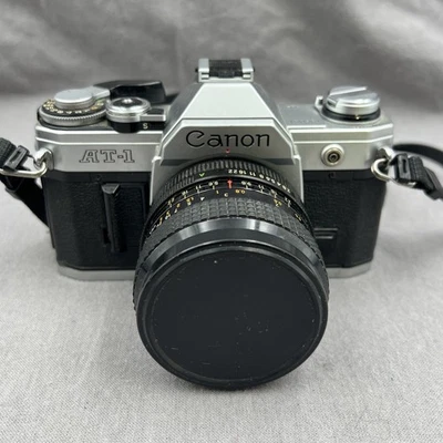 Canon AT-1 35mm SLR Film Camera w/ 28-55mm Lens – Battery Tested - Image 1 of 4