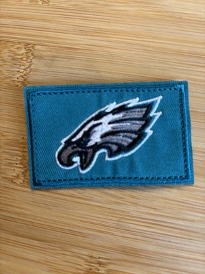 Philadelphia Eagles Embroidered Iron On Rectangle Patch Great For Hats 3 x 1.75" - Image 1 of 4