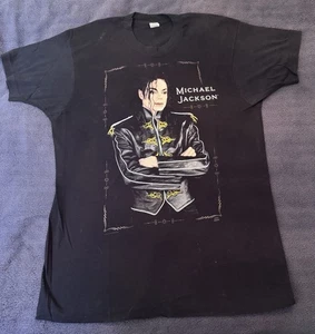 Michael Jackson Vintage 1992 Official Mens XL T Shirt Dangerous King Of Pop - Picture 1 of 2