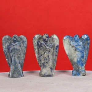 Attractive! BLue Lapis Lazuli 132Ct. Natural Angel Statue For Table Decor - Picture 1 of 4