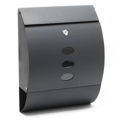 TTCassetta postale di design V18 antracite, verniciata a polvere, montaggio pare - Immagine 1 di 4