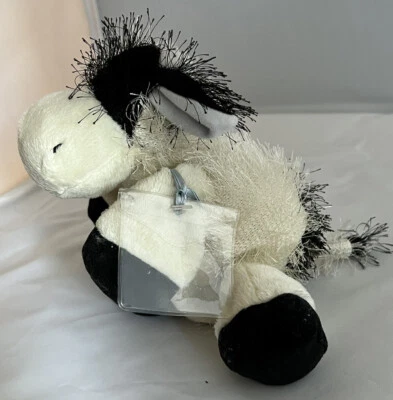 Ganz Webkinz black and white Cow. HS003 . No Code frizzy LIL KINZ - Image 1 of 4
