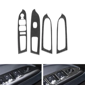 4PCS Carbon Fiber Window Lift Switch Panel Trim For Colorado GMC Canyon 2015-22 - Picture 1 of 10