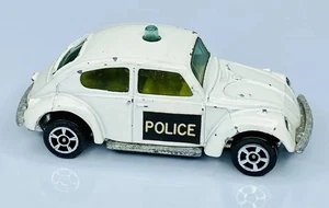 Vintage Corgi Juniors Whizzwheels Volkswagen 1300 Police Car 1980 VW Bug Beetle - Picture 1 of 7