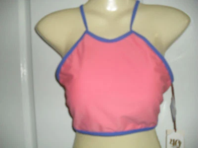 14 16 TWO PIECE RACER TOP BOY LEG  BRIEF  FULLY LINED ORANGE SOFT CUP BRA NWT$29 - Image 1 of 3