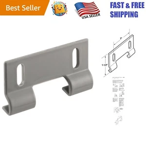 2-Pack Gray Plastic Shower Door Guides with Easy Installation, 2in Hole Spacing - Picture 1 of 4