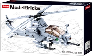 Juego de ladrillos modelo Sluban M38-B0838 helicóptero militar - helicóptero de combate - Imagen 1 de 2