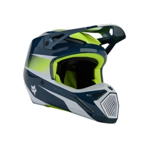 2024 Fox V1 Flora Motocross Offroad Race MX Helmet Dark Indigo Adults - Picture 1 of 3