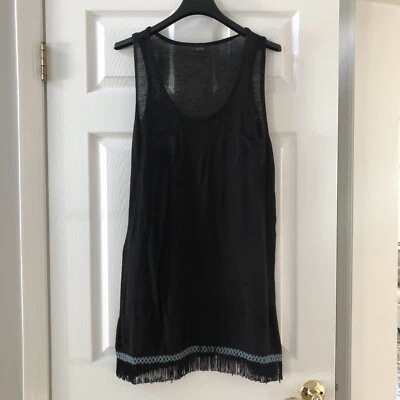 Traje de baño Apt 9 negro con flecos talla XL Foto 1 de 4