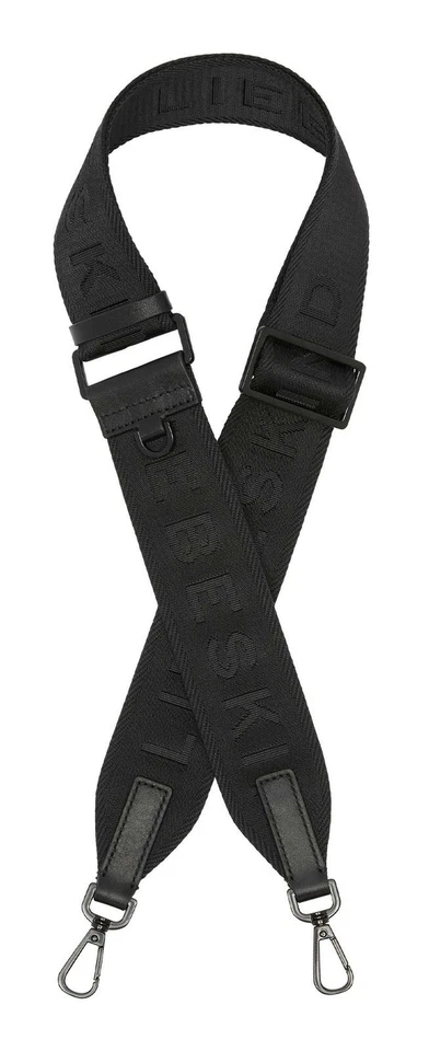 LIEBESKIND BERLIN Small Accessoires Webbing Shoulder Strap Black Neu