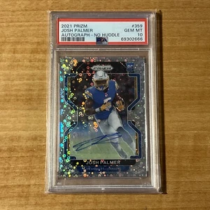 2021 Panini Prizm Rookie Autografo Prizm #359 Josh Palmer PSA 10 Senza Huddle - Foto 1 di 2