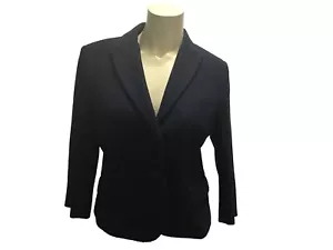 346 BROOKS BROTHERS WOMENS NAVY BLUE BLAZER,JACKET ,3/4 SLEEVES-12P - Picture 1 of 11