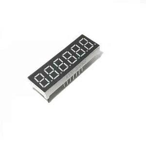 2 pezzi 0,36 pollici 7 segmenti 6 cifre catodo comune 0,36" display digitale LED ROSSO NUOVO - Foto 1 di 3