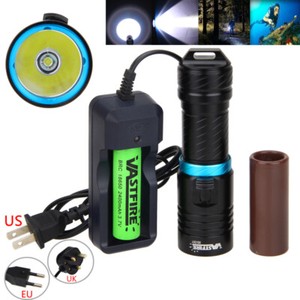 Underwater 100m Diving 10000LM LED Scuba Flashlight Torch 2665/1865 Lamp