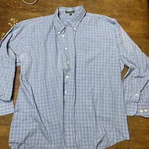 Camicia a quadretti Beverly Hills Polo Club uomo XL/TG blu con bottoni - Foto 1 di 5