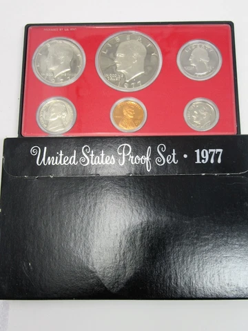 1977 US Mint Proof Set 6 Piece Clad Set Cover