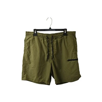 Hollister Green Nylon Swim Trunk Shorts Men's Large - Image 1 of 4