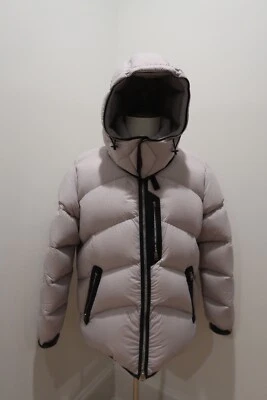 Chaqueta con Capucha Tom Ford Acolchada de Cuero - Gris - Nueva con Etiquetas Foto 1 de 4