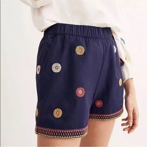 Madewell pantaloncino donna pull on ricamato blu navy taglia L - Foto 1 di 8