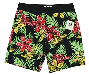 Reef Board Shorts 8.5" Inseam Lace-Up Waist w/Pockets Men's Bathing Suit NWT - Picture 1 of 2