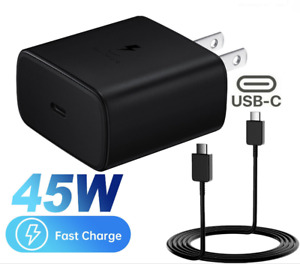 Super Fast Wall Charger 45W For Samsung Galaxy S23 Ultra / S22 Plus /S22/S21/S20